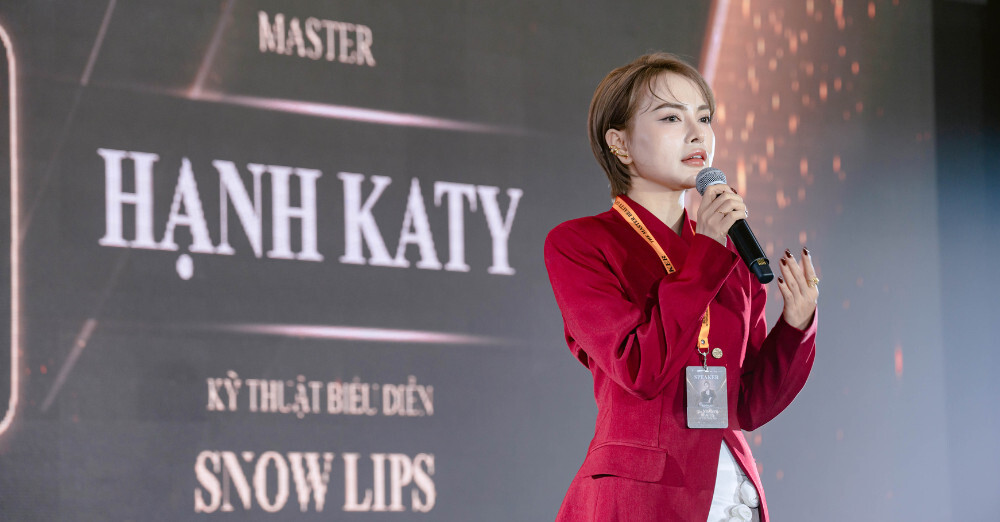 master hanh katy trinh dien ky thuat snow lips an tuong tai the masters beauty of vietnam 2024 2