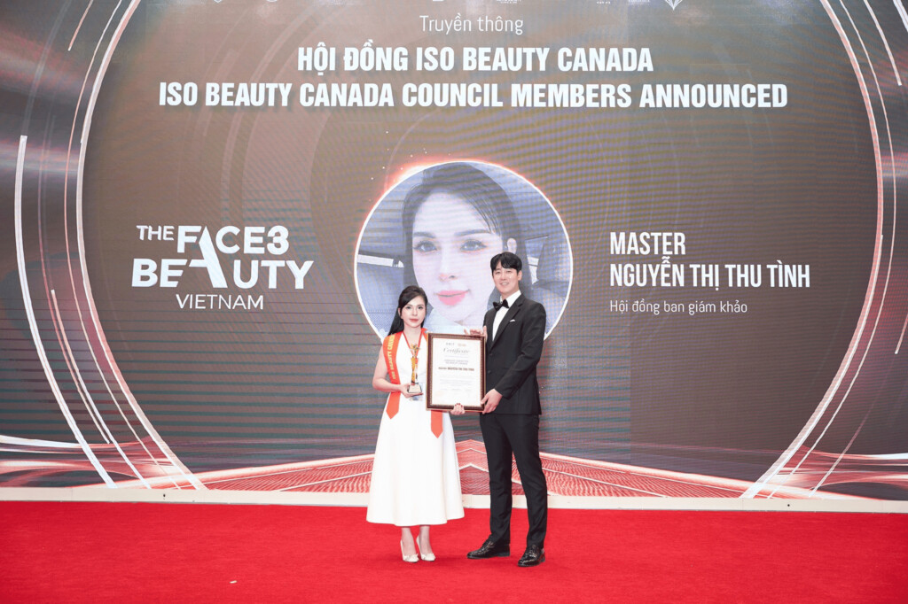 master nguyen thi thu tinh hoi dongban giam khao iso beauty canada chuong trinh khao sat danh gia tay nghe lam dep quoc te tai the face beauty 2024 tai ha noi 5