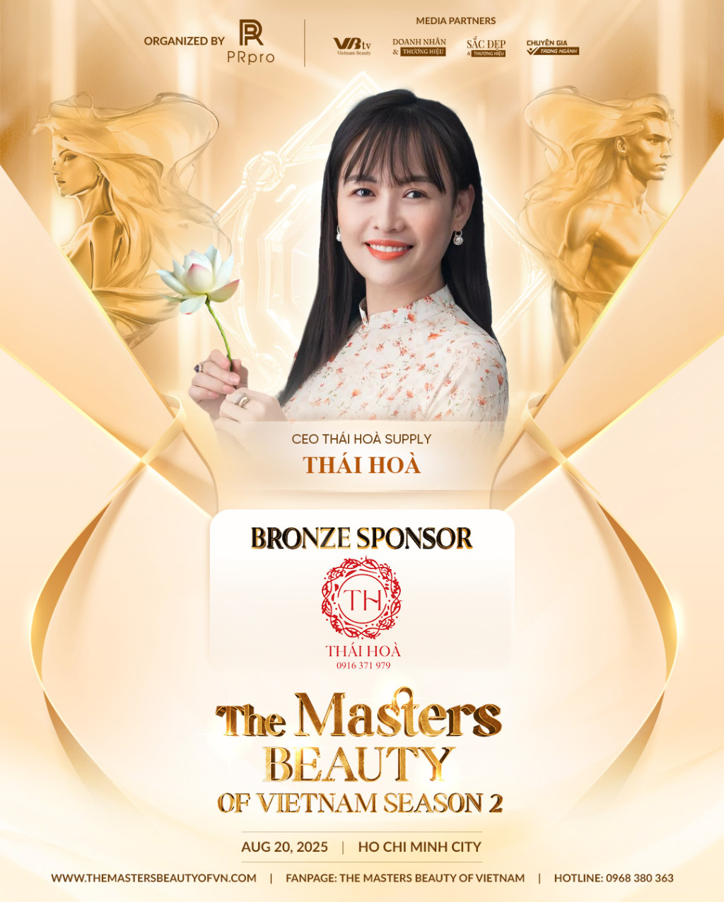 bat mi vai tro nha tai tro dong va su dong gop quan trong cua thai hoa supply tai the masters beauty of vietnam season 2