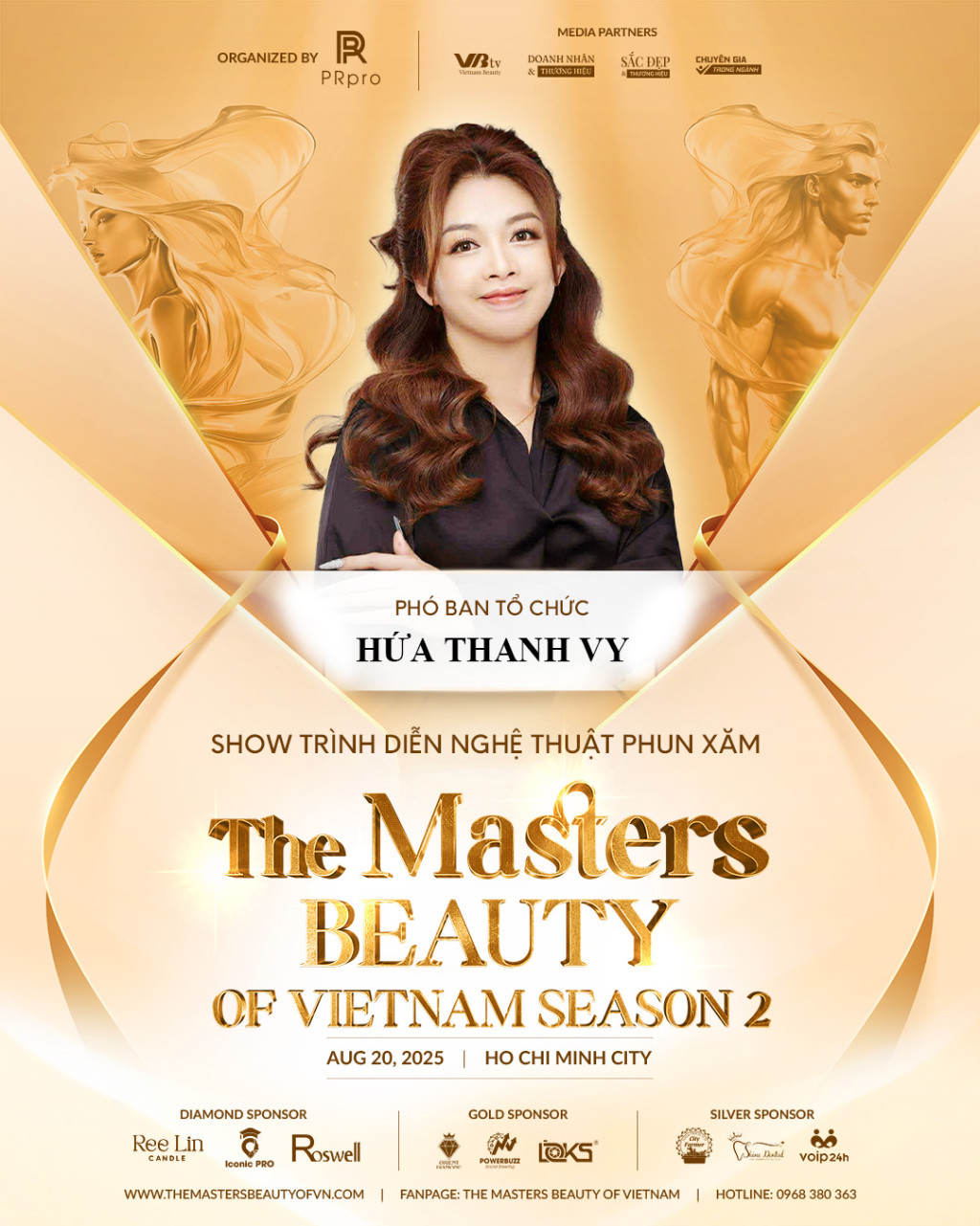 su xuat hien day an tuong cua master hua thanh vy trong vai tro pho btc tai the masters beauty of vietnam season 2